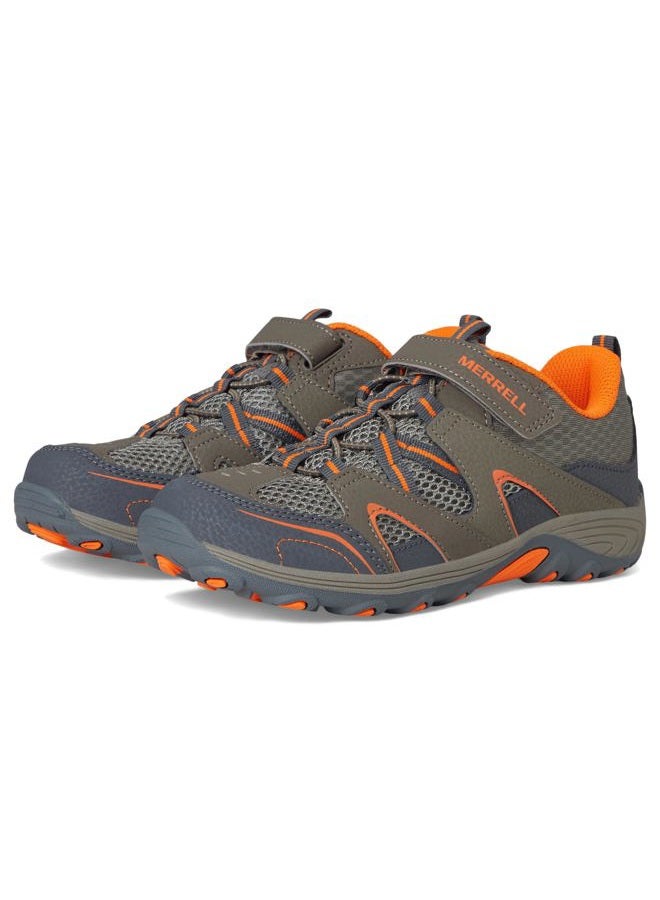MERRELL حذاء المشي تريل تشيسر (للأطفال الصغار/الكبار)، رمادي/برتقالي، 1 M US للأطفال الصغار - Image 1