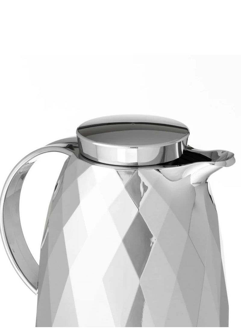 EMSA German Thermos Oberg Diamond Chrome Wavy Luxury Design 1.5L Capacity - Image 3