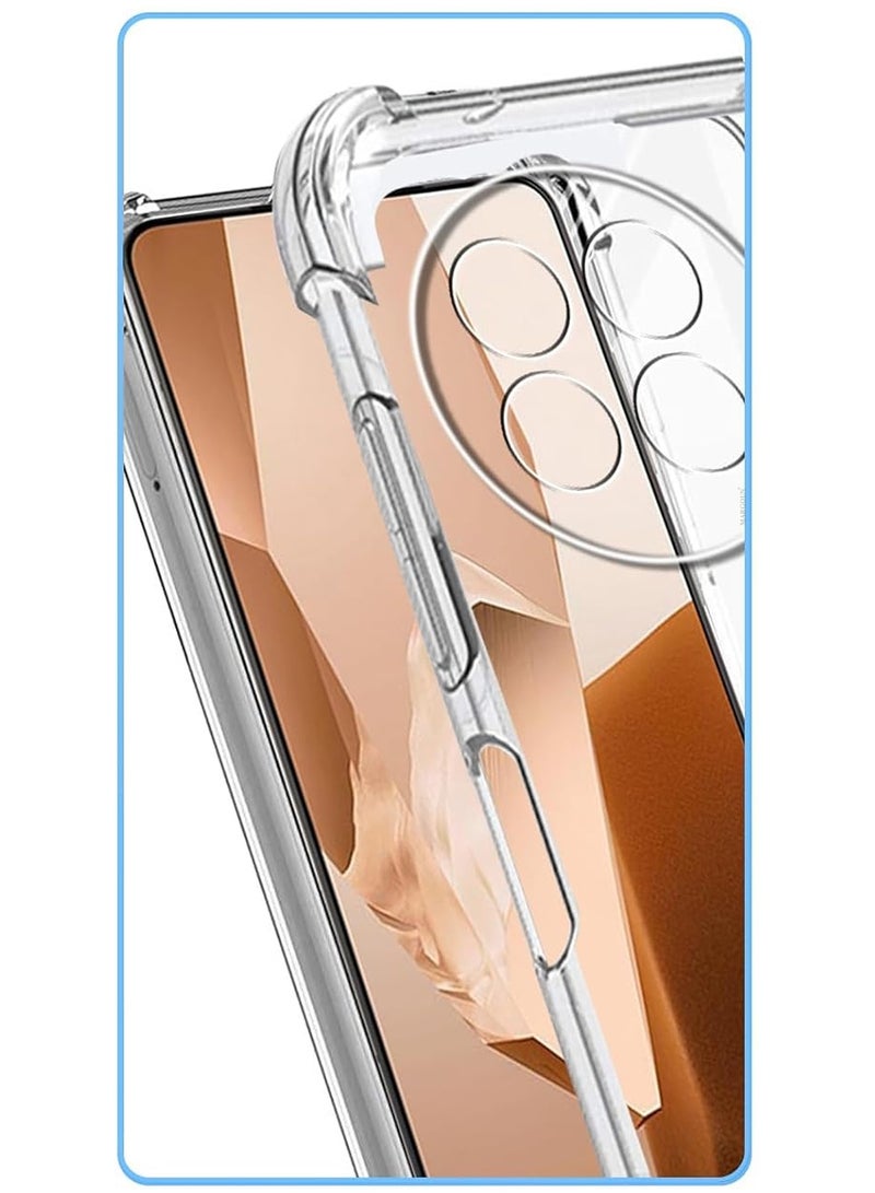 CATANES 3Packs TPU Gorilla Case Cover for OnePlus 13R 5G, Reinforced Corner Bumper Phoce Cover and Camera Protection Slim Fit Shockproof Flexible with Two Shockproof 3D Screen Protector - Clear - Image 2