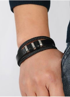 Elegant High Quality Of PU Leather Bracelet For Men