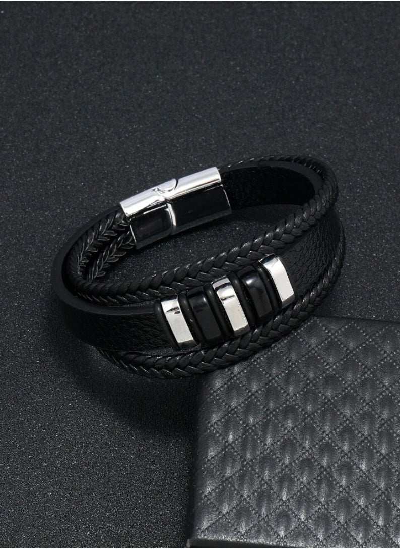 JewelryEveryday - Elegant High Quality Of PU Leather Bracelet For Men - Image 1