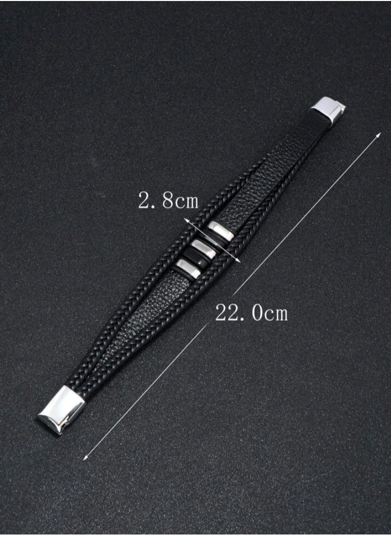 JewelryEveryday - Elegant High Quality Of PU Leather Bracelet For Men - Image 1
