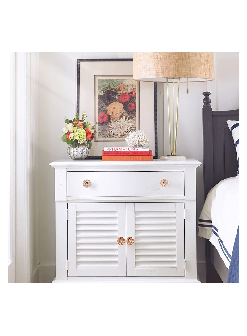 SYOSI Round Cabinet Knob, 10 Pack Boho Furniture Knobs and Pulls European Style Kitchen Cabinet Knobs with Screws, Drawer Dresser Knobs for Furniture Kitchen Cupboard Closet Wardrobe Bathroom - Image 2