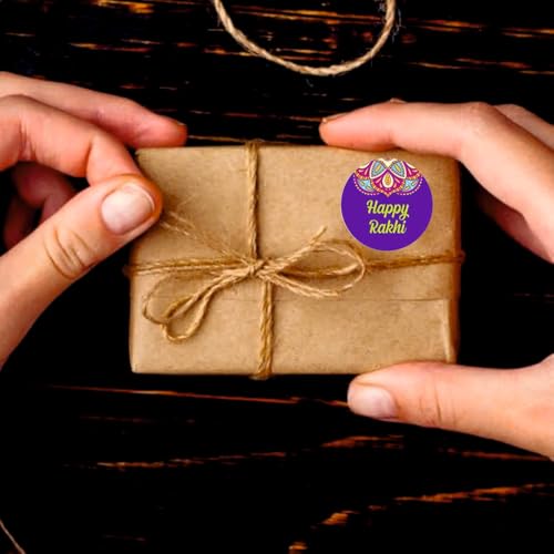 SVM CRAFT® Raksha Bandhan Stickers 80 Pieces Rakhi Labels Rakhi Stickers for Rakhi Rakhsha Bandhan Tags - Image 3