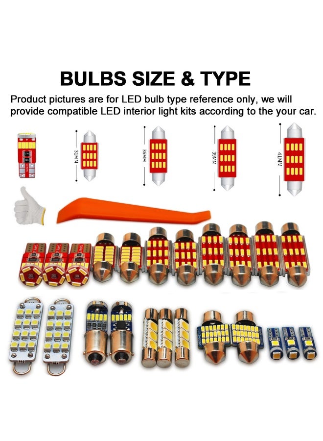 Vierex Interior LED Map Light Kit 14PCS for 2011-2014 Land Rover Range Rover Evoque L538 – White Dome, Vanity, Trunk & Footwell Bulbs Replacement with Installation Tools - Image 3