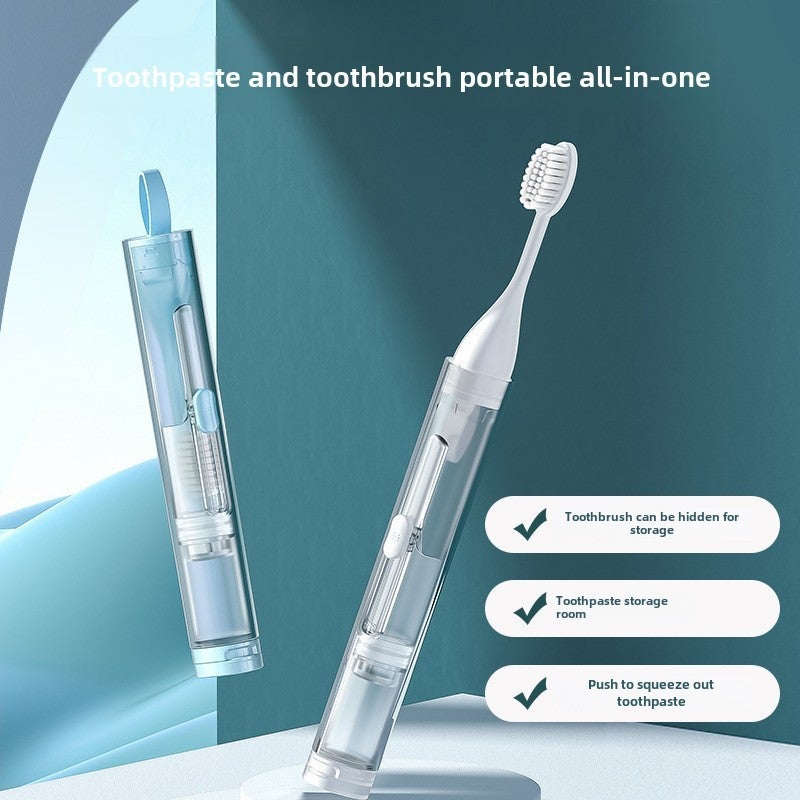 Orthodontic Toothbrush Foldable Portable Design - All-In-One Teeth & Interdental Cleaning Soft Bristle Toothbrush for Frequent Travelers & Daily Oral Care - Image 2