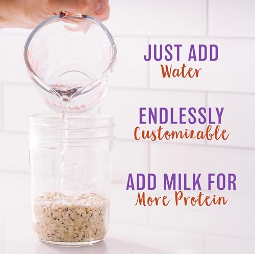 Oatsome Maple Overnight Oats with Flax and Chia, Gluten-Free Oatmeal with 6g of Protein, 7.8oz Bag - Image 4