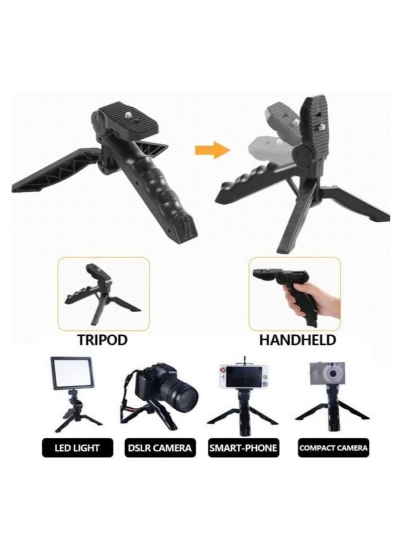 ELTRAZONE Smartphone & Camera Vlogging Studio Kits Video Shooting Photography Suit with Microphone LED Fill Light Mini Tripod  - Image 5