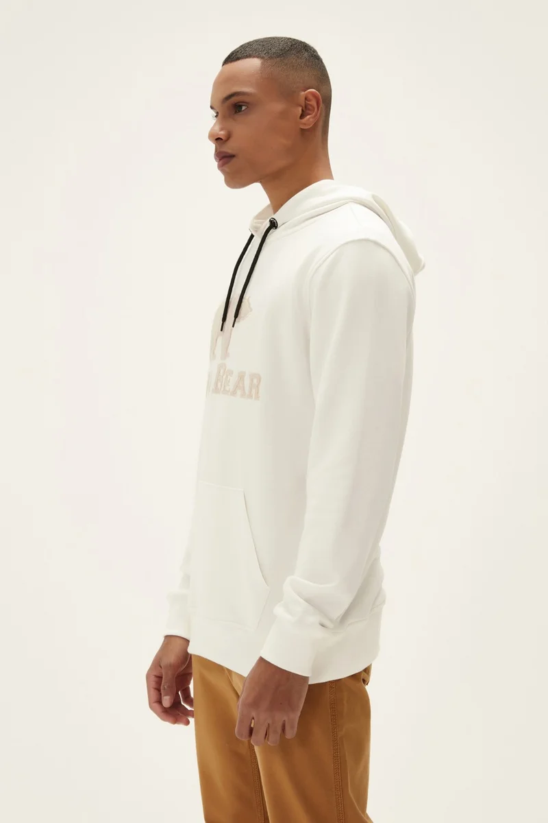 باد بير Brand Mens Off White Hoodie Sweatshirt