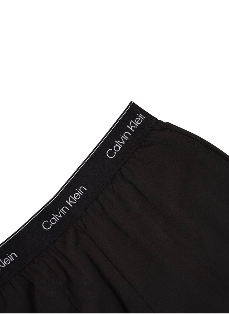 CALVIN KLEIN Women's Wide Leg Trousers - Polyester, Black  - Image 4