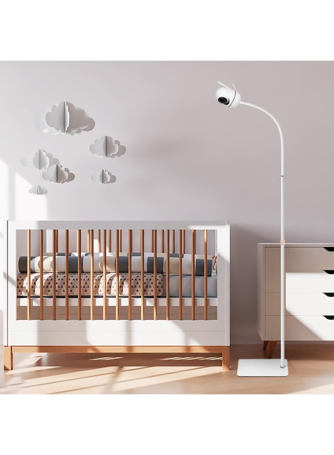 WALALLA Adjustable Height Baby Monitor Floor Stand Holder up to 170 cm, Telescopic Multi-Angle Adjustable Baby Monitor Mount with 1/4 Screw, Compatible with Infant Optics DXR-8 Pro, eufy, HelloBaby and ANMEATE - Image 2