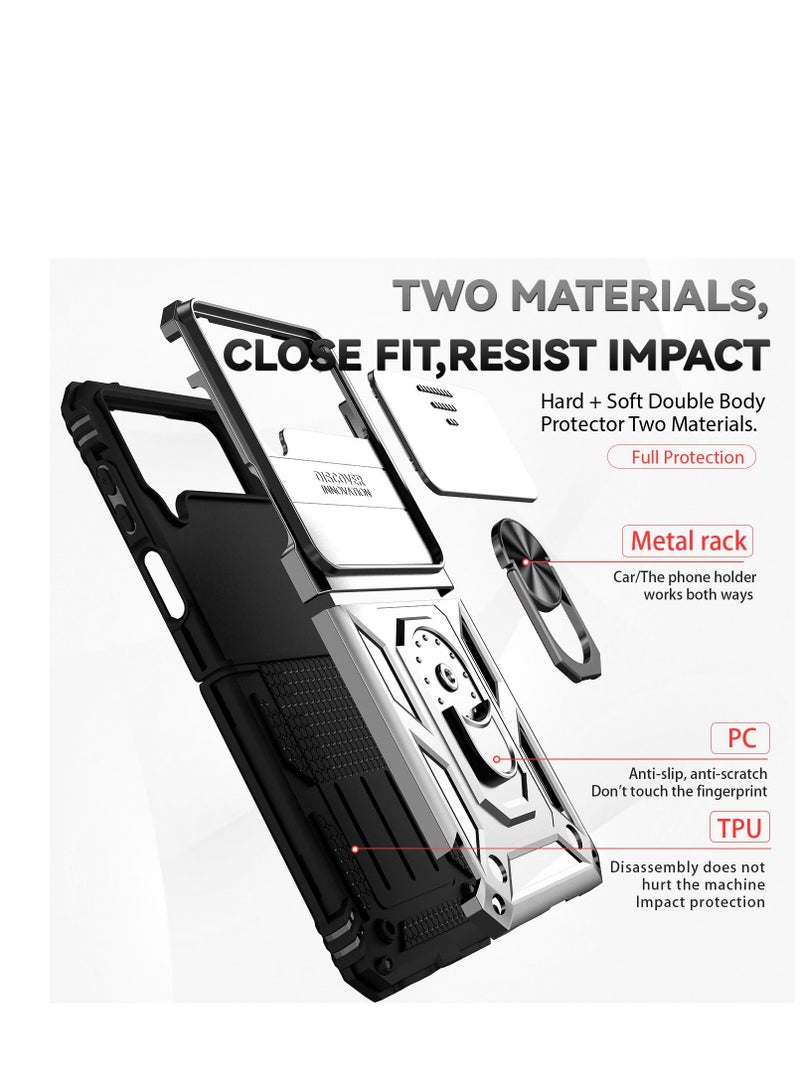 GULFLINK Back Cover Phone Protect Case For Samsung zfilp4 Silver - Image 2