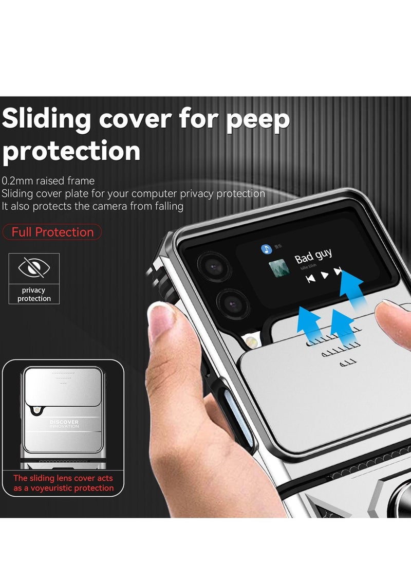 GULFLINK Back Cover Phone Protect Case For Samsung zfilp4 Silver - Image 5