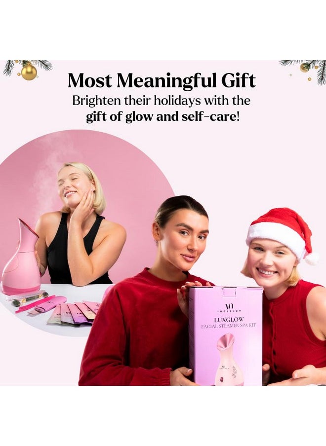 VogueNow - Facial Steamer Spa Gifts With Complimentary 17 Skin Care Tools | Face Steamer Gift Set For Women With Towel Warmer & Humidifier Mode| Self Care Gifts For Women, Spa Gifts, Womens Christmas Gifts - Image 1