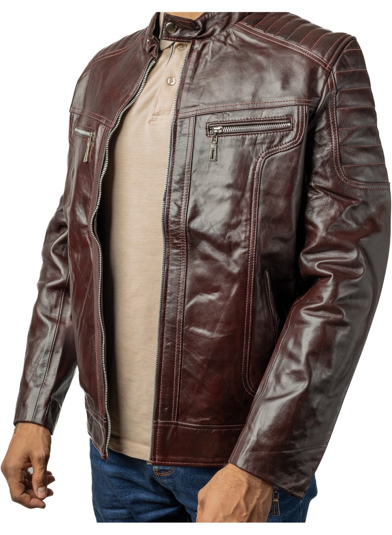 Premium Genuine Leather Jacket for Men  - Image 2