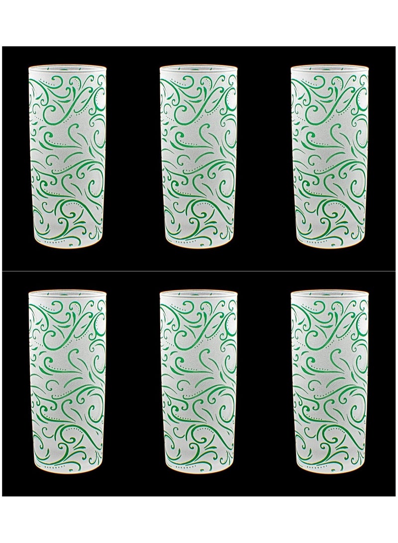 KuduArts Tumblers Glass Cups for Water Juice 6 Pieces - Image 1