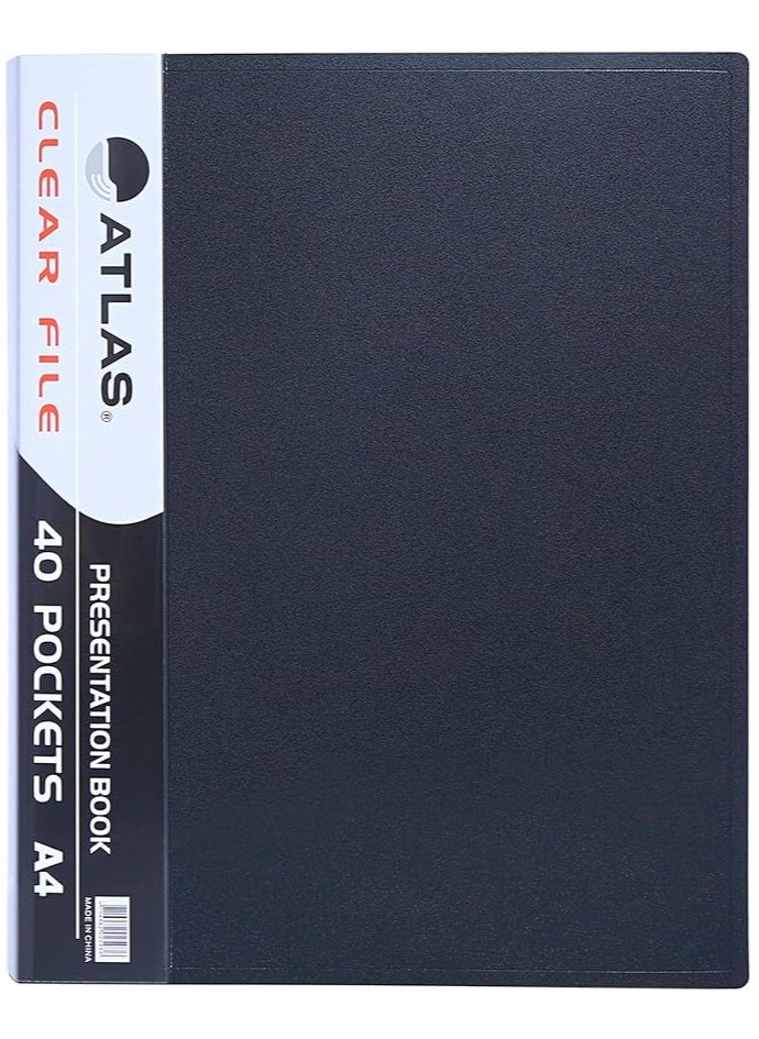 ATLAS - File Presentation Book A4 40 Pockets Atcl012 (PACK OF 6) - Image 1