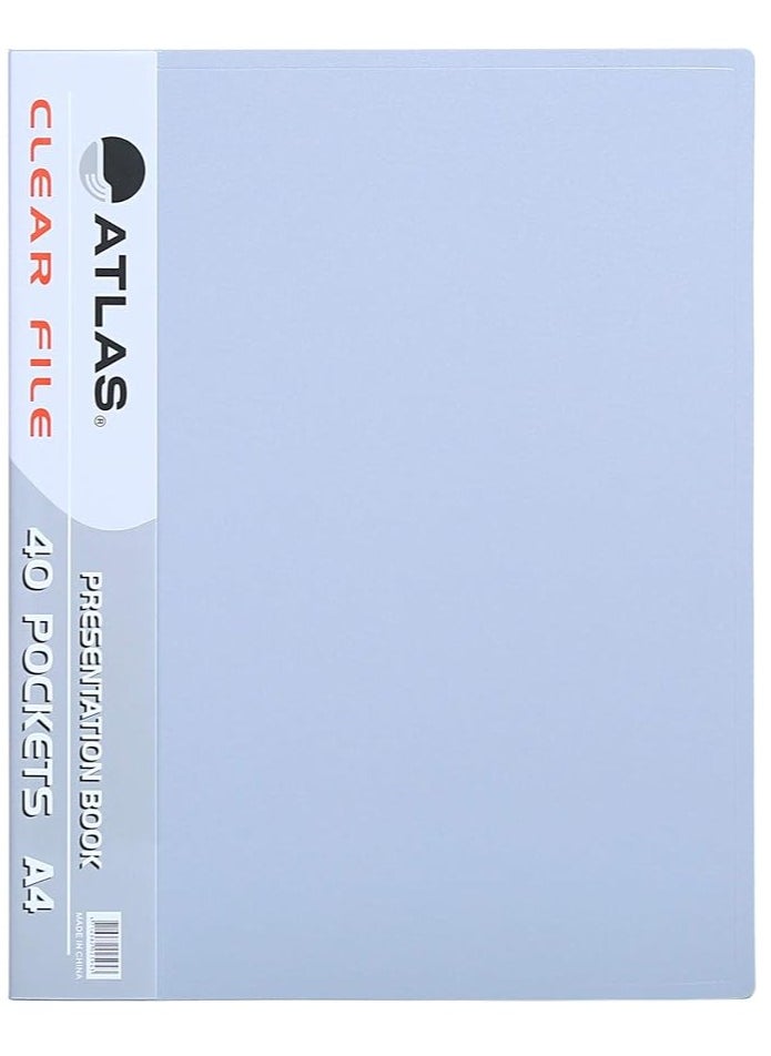 ATLAS - File Presentation Book A4 40 Pockets Atcl012 (PACK OF 6) - Image 1