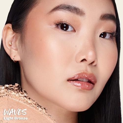 Kosas Sun Show Glowy Warmth Baked Bronzer Contouring Powder for Cheekbones Nose Jawline Enriched with Concentrated Fatty Acids TalcFree Vegan Hypoallergenic Waves - Image 3