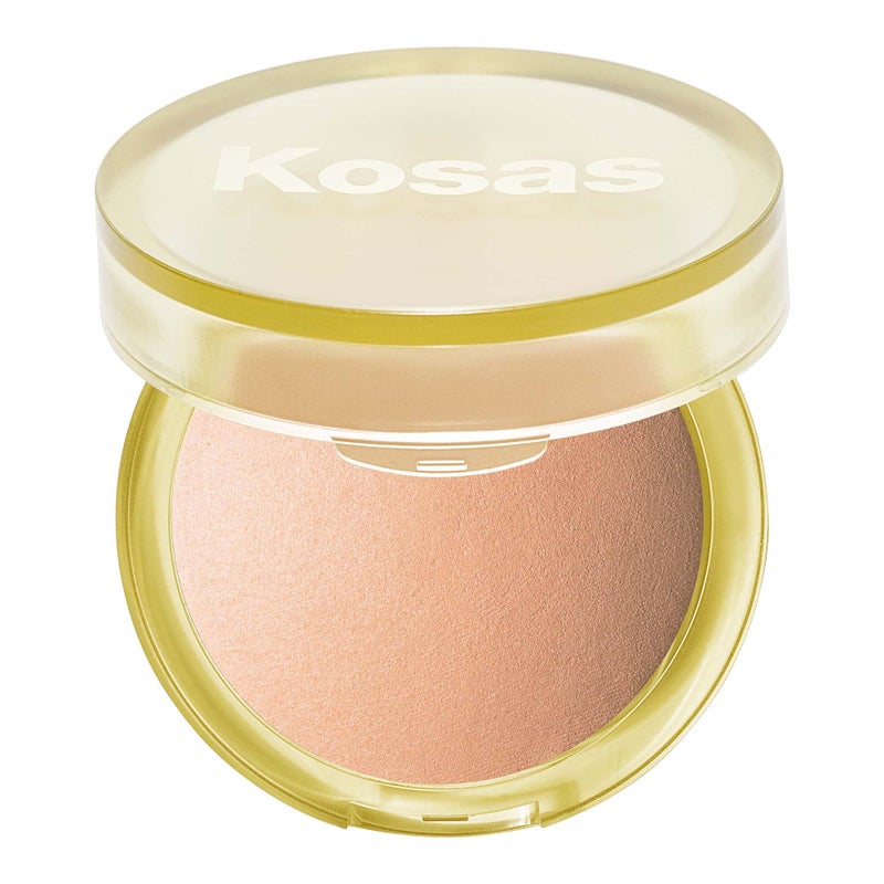 Kosas Sun Show Glowy Warmth Baked Bronzer Contouring Powder for Cheekbones Nose Jawline Enriched with Concentrated Fatty Acids TalcFree Vegan Hypoallergenic Waves - Image 2