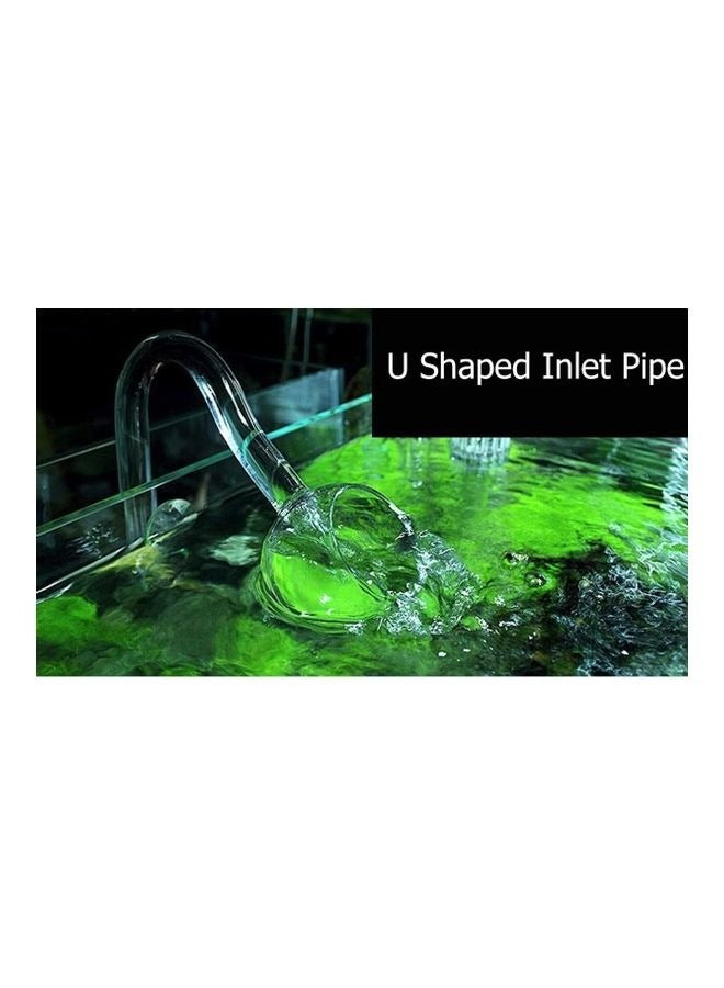 Generic Aquarium Glass Inlet and Outlet, J-shaped Inlet Hemispherical Outlet Oil Removal Film Inlet and Outlet Set  - Image 4