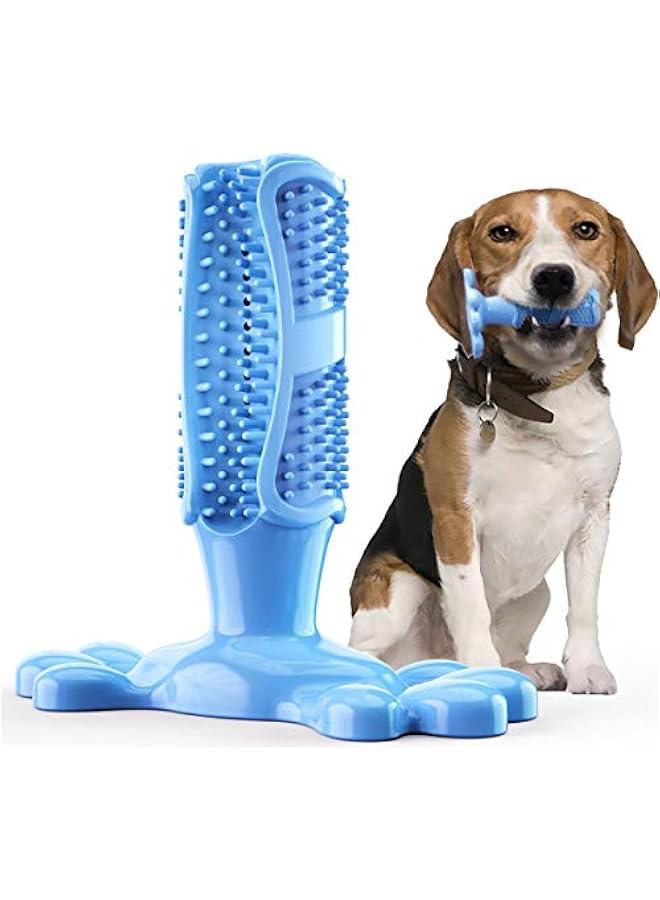 Large Blue Pet Dog Toothbrush Chew Toy for Teeth Cleaning Dental Care Puppy Training Playing - Image 1