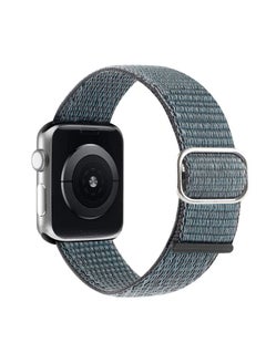 Generic Replacement Strap Nylon Watch Band For Apple Watch Series 9&8&7 41mm / SE 3&SE 2&6&SE&5&4 40mm / 3&2&1 38mm Wind Cloud Grey 