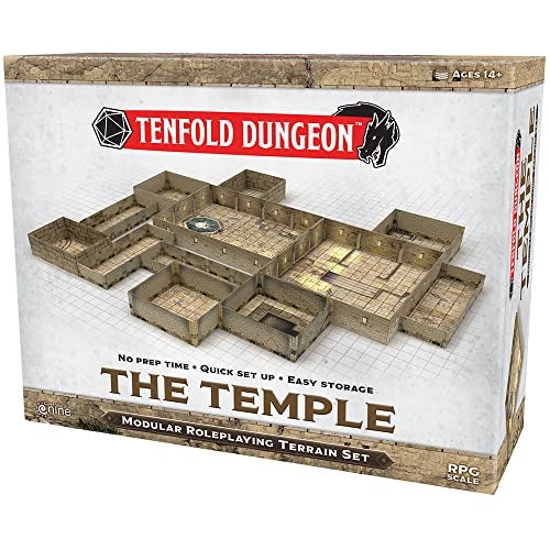 Gale Force Nine Tenfold Dungeon The Temple Modular Roleplaying Terrain Set 5e RPG Adventure GF9TFD04 - Image 1