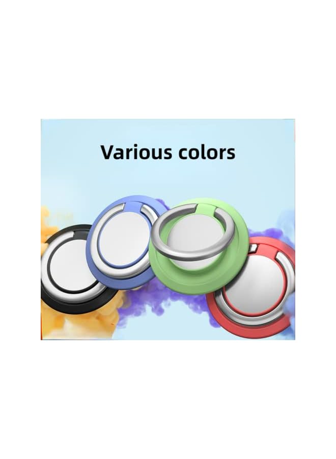 Green Tiger Ring Stand Mobile Phone Ring Holder Buckle Car Magnetic Silicone Metal car for All Smartphones (Avocado green) - Image 3