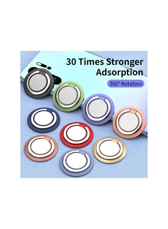 Green Tiger Ring Stand Mobile Phone Ring Holder Buckle Car Magnetic Silicone Metal car for All Smartphones (Avocado green) - Image 2