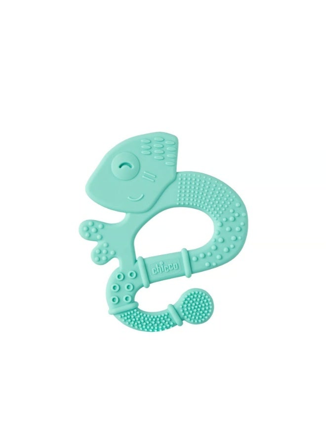 Chicco Super Soft Iguana Teether 2m+ Teal - Image 1