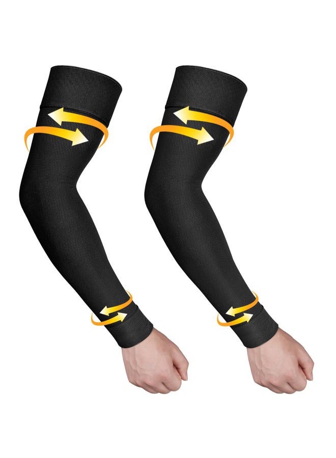 Ailaka Medical Compression Arm Sleeves for Men Women - 20-30 mmHg Lymphedema Compression Sleeves Support for Arms Pain - Image 1