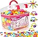 FUNZBO 520 Snap Pop Beads Jewelry Making Kit Arts and Crafts for Kids Ages 48 Toys for 3 4 5 6 Years Old Girls Birthday Gifts Ideas Bracelet Necklace Ring Set for Little Girls - Image 2