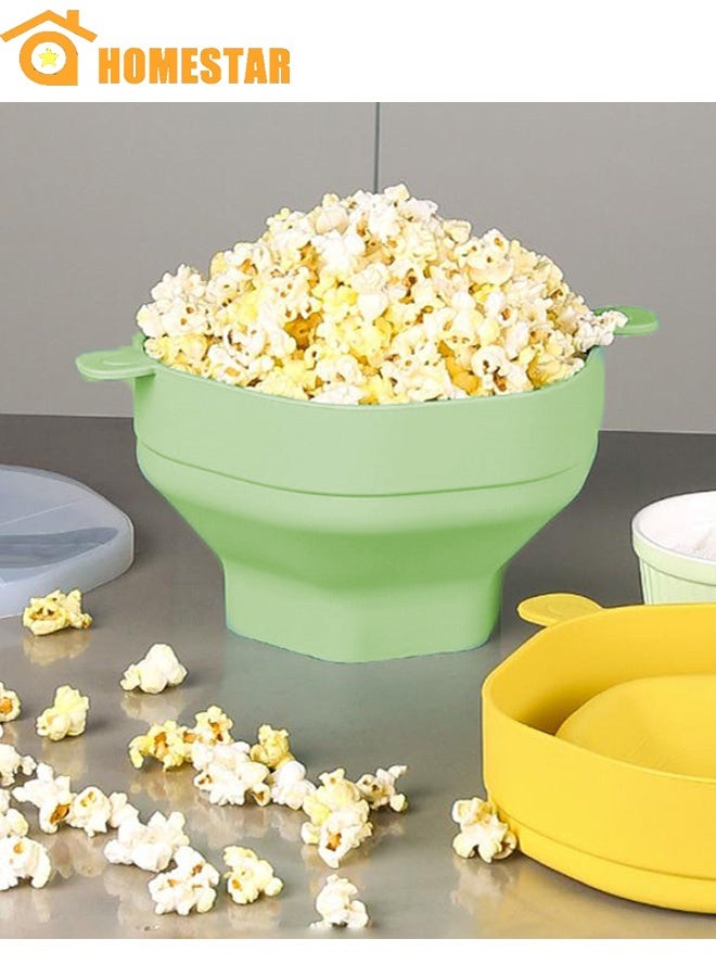 هومستر بوبكورن بوبر مع الغطاء والمقبضات ، وعاء قابل للطي بحجم كبير ، غسالة صحون مجانية من BPA ، آمنة ودرجة حرارة عالية ، مقاومة للمنزل ، الحزب ، الفيلم - Image 1