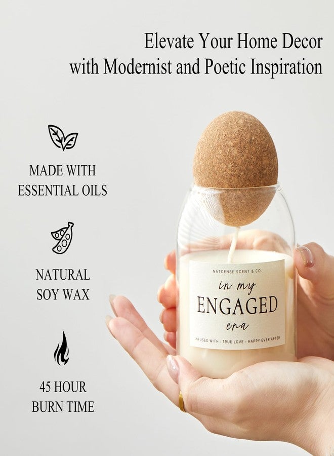 NATCENSE Engagement Gifts for Couples, Engaged 2026 Lavender Bergamot Scented Soy Candle, Perfect for Engagement Party, Bridal Shower and Anniversary Celebrations (in My Engaged Era) - Image 3