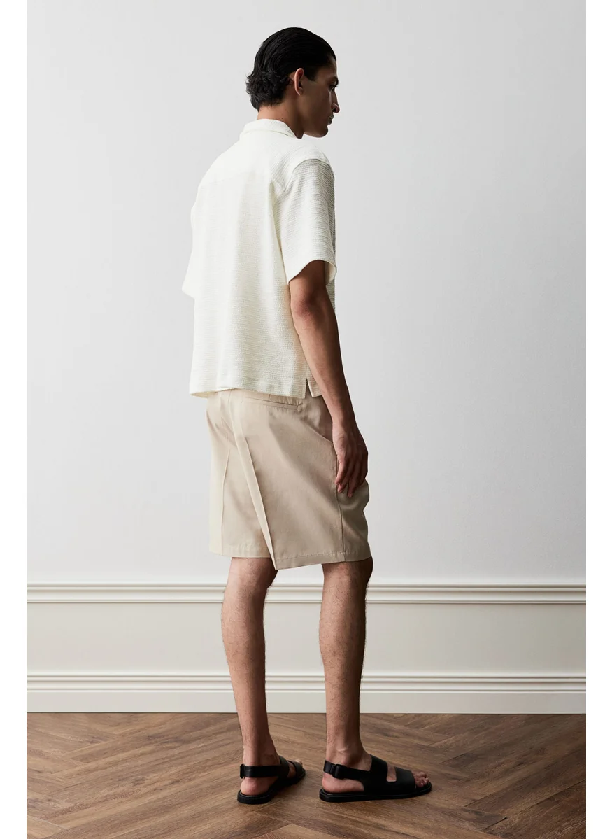 اتش اند ام Loose Fit Textured Resort Shirt