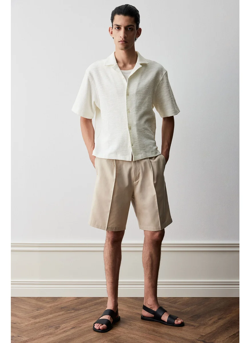اتش اند ام Loose Fit Textured Resort Shirt
