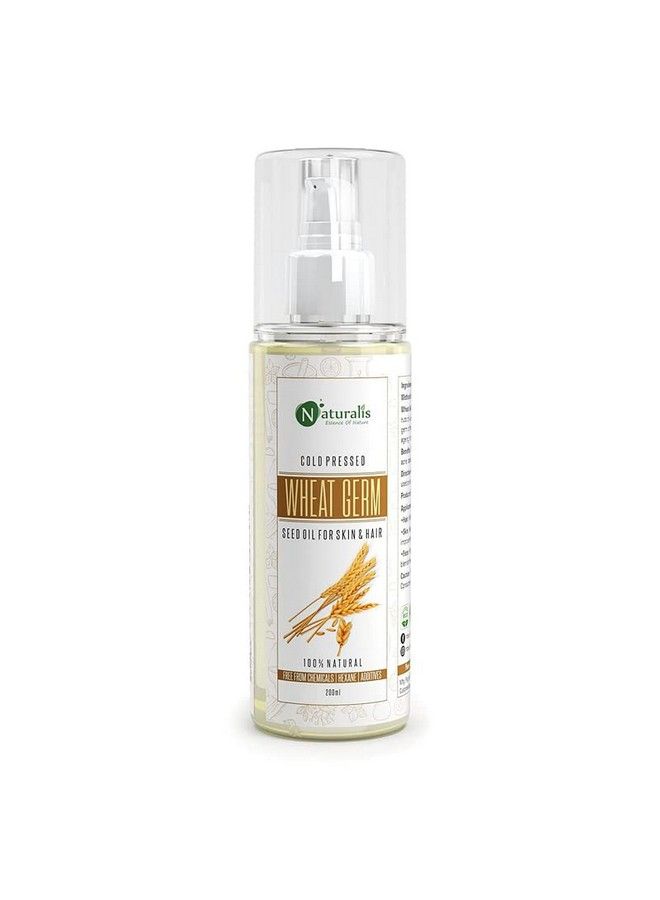 Naturalis Essence Of Nature Cold Pressed Wheat Germ Carrier Oil For Skin & Hair Care 200Ml - Image 2