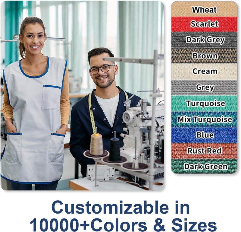 VICLLAX قماش تظليل VICLLAX بنسبة 90% مع حلقات معززة للخصوصية للفناء والحديقة والبيرجولا مقاس 20×36 قدم، لون الموكا - Image 3