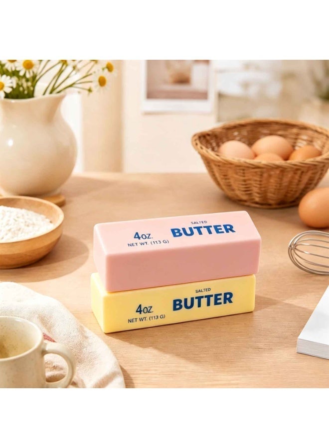 2PCS,Butter Squeeze Toy, Butter Stick Toys Slow Growth Relax PU Material for Office School Anxiety Relief and Decompression - Image 3