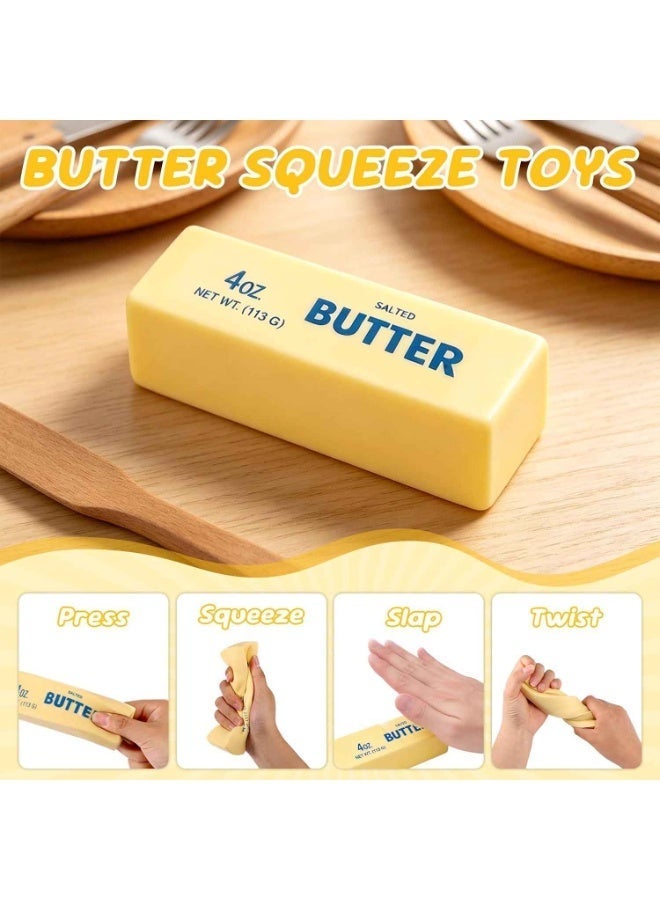 2PCS,Butter Squeeze Toy, Butter Stick Toys Slow Growth Relax PU Material for Office School Anxiety Relief and Decompression - Image 5