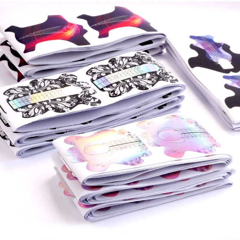 Nail Art Paper Holder – 100 Pieces Manicure Tool for French Potherapy - Image 4