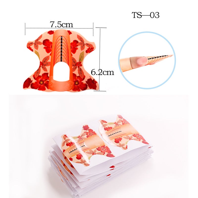 Nail Art Paper Holder – 100 Pieces Manicure Tool for French Potherapy - Image 5