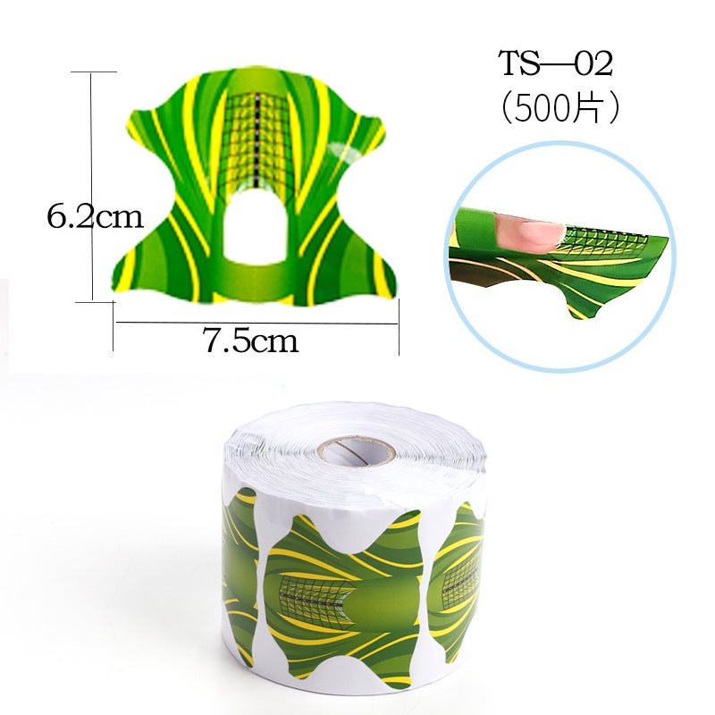 Nail Art Paper Holder – 100 Pieces Manicure Tool for French Potherapy - Image 1