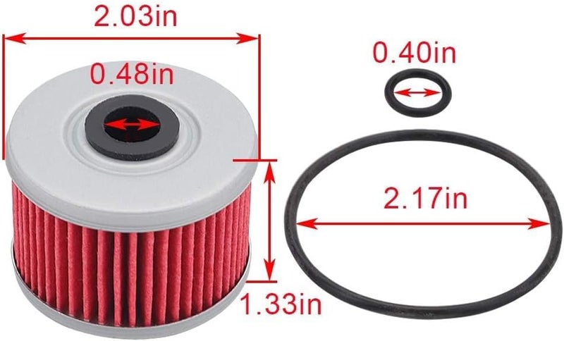 AloneGoer 3pcs Oil Filter O-Ring Compatible with Honda ATC250ES ATC350X TRX250 TRX300 TRX350 TRX400EX - Image 2