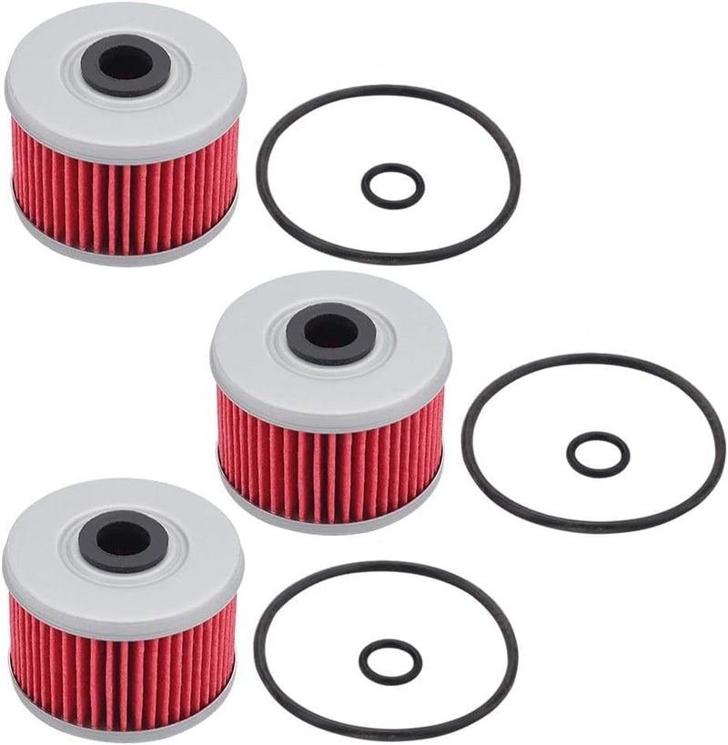 AloneGoer 3pcs Oil Filter O-Ring Compatible with Honda ATC250ES ATC350X TRX250 TRX300 TRX350 TRX400EX - Image 1