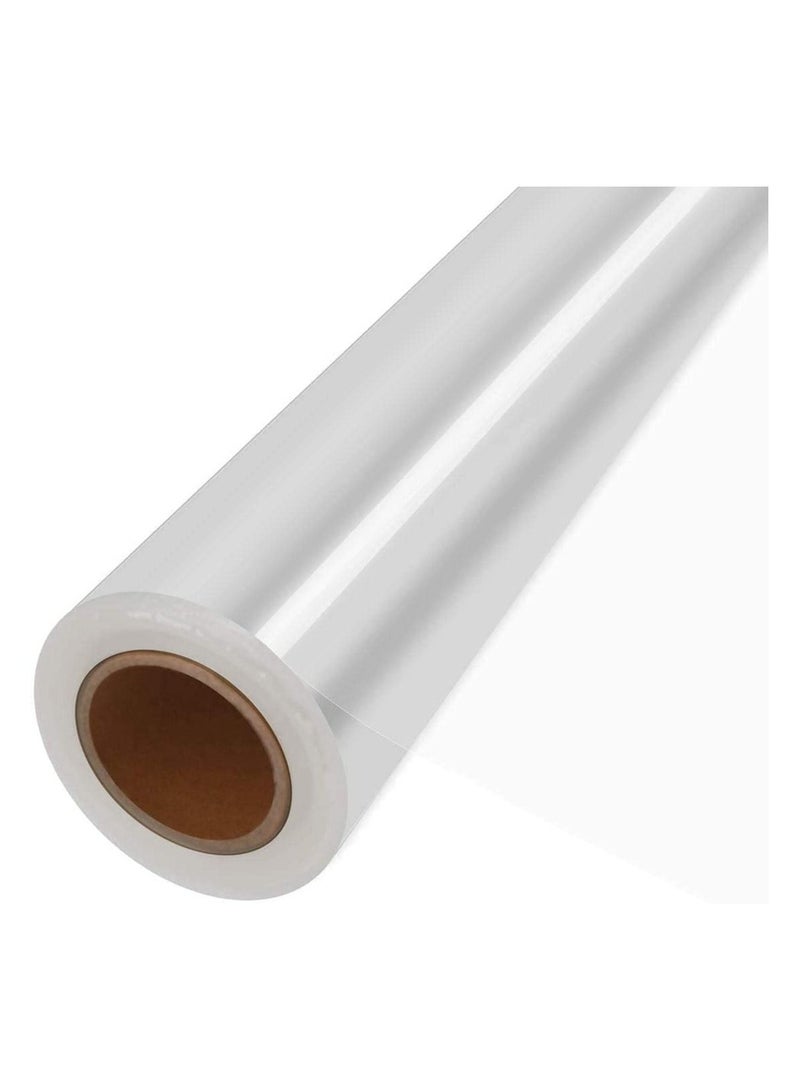 Clear Cellophane Wrap Roll 100m x 70cm Long Thick Cello Roll, Gift Wrapping for Flowers Basket Crafts Treats - Image 1