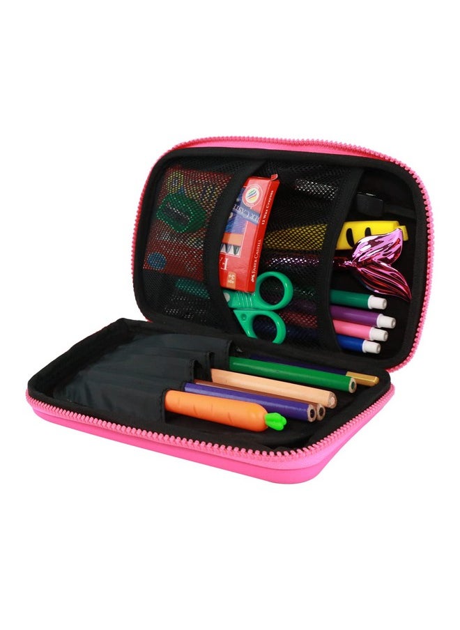 SMILY KIDDOS Smily Kiddos Single Compartment Pencil Case Stylish Cute Large Capacity Hardtop EVA Pencil Case Organizer School Kids Pouch Multi Purpose Cartoon/Boy/Girl/Baby| Magic Unicorn | Pink  - Image 4