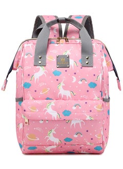 142 Mummy Maternity Diaper Waterproof Multifunctional large capacity backpack bag Pink