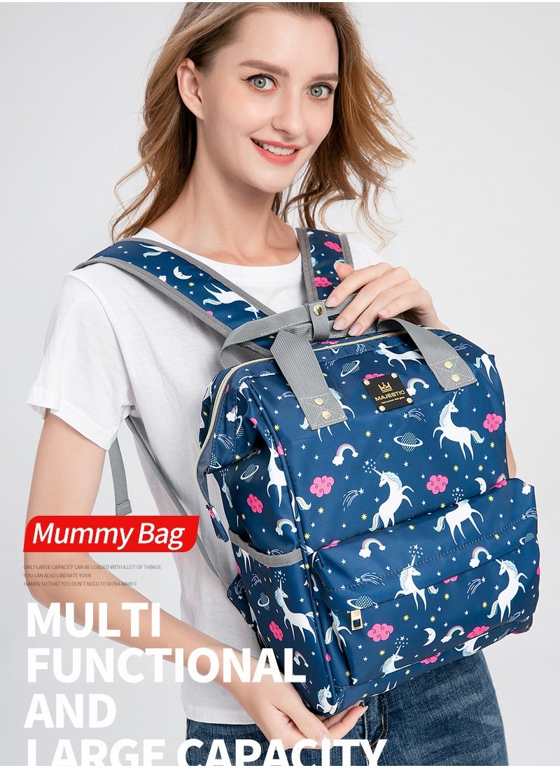 Majestic - 142 Mummy Maternity Diaper Waterproof Multifunctional large capacity backpack bag Pink - Image 1